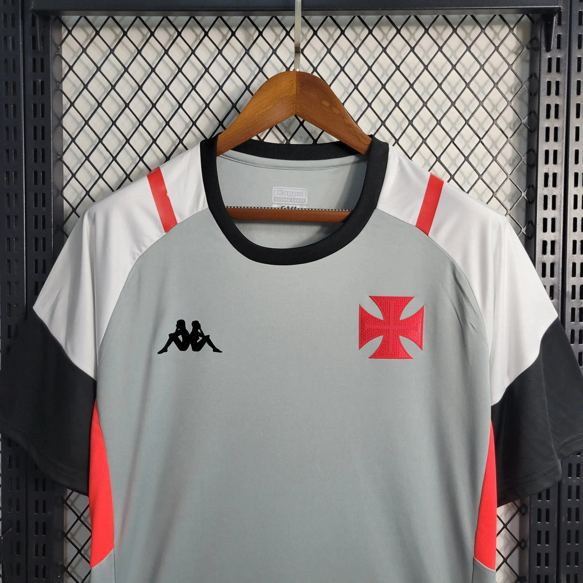 "Camisa Vasco Treino 23/24 - Torcedor Masculina Cinza - Netmantos"