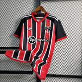 "Camisa São Paulo Away 23/24 - Torcedor Masculina Preto e Vermelho - Netmantos"
