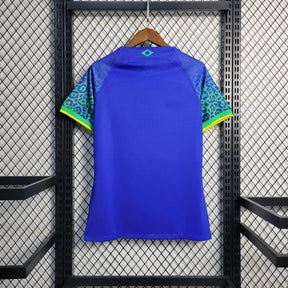 "Camisa Brasil Away 22/23 - Torcedor Feminina Azul - Netmantos"