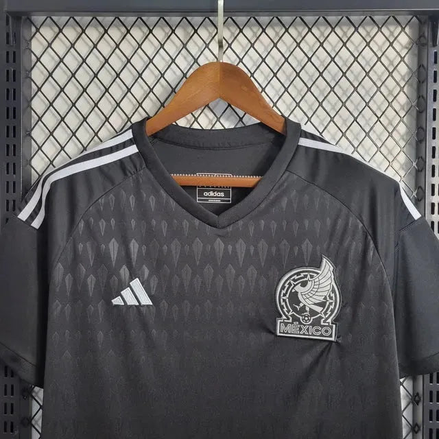 "Camisa México Treino 22/23 - Torcedor Masculina Preta - Netmantos"