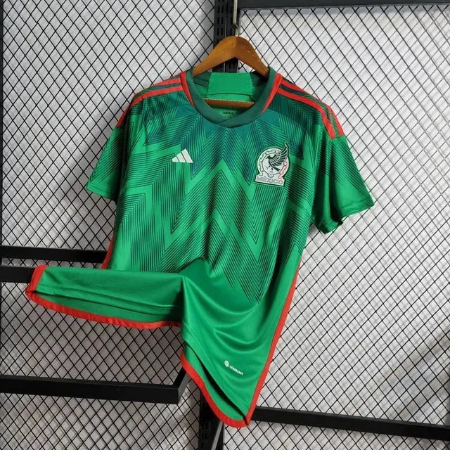 "Camisa México Home 22/23 - Torcedor Masculina Verde - Netmantos"