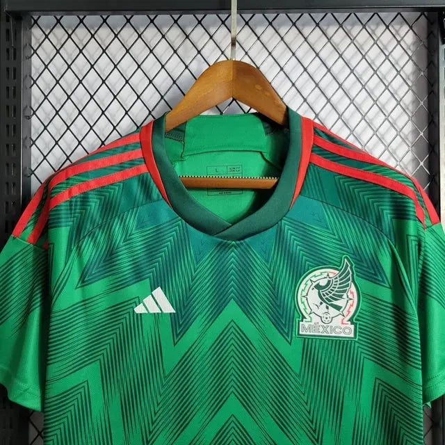 "Camisa México Home 22/23 - Torcedor Masculina Verde - Netmantos"