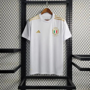 "Camisa Itália Edição Comemorativa 23/24 - Torcedor Masculina Branca e Dourada - Netmantos"