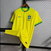 "Camisa Brasil Home 22/23 - Torcedor Masculina Amarela - Netmantos"
