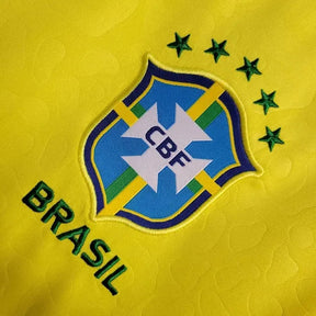 "Camisa Brasil Home 22/23 - Torcedor Masculina Amarela - Netmantos"