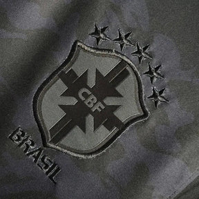 "Camisa Brasil 22/23 - Torcedor Masculina Preta - Netmantos"