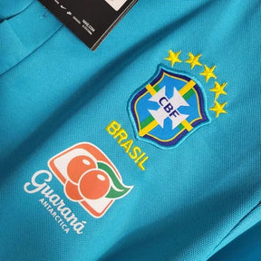 "Camisa Brasil Pré Jogo 21/22 - Torcedor Masculina Azul Claro - Netmantos"