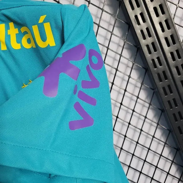 "Camisa Brasil Pré Jogo 21/22 - Torcedor Masculina Azul Claro - Netmantos"
