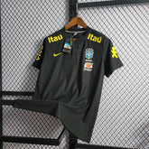 "Camisa Brasil Polo - Torcedor Masculina Preta - Netmantos"
