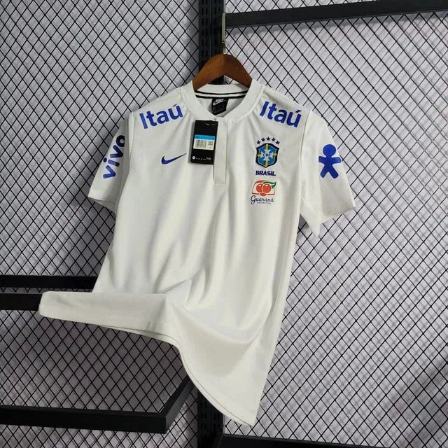 "Camisa Brasil Polo - Torcedor Masculina Branca - Netmantos"