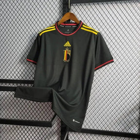 "Camisa Bélgica Away 22/23 - Torcedor Masculina Preta - Netmantos"