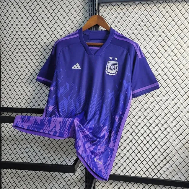 "Camisa Argentina Away 22/23 - Torcedor Masculina Roxa - Netmantos"