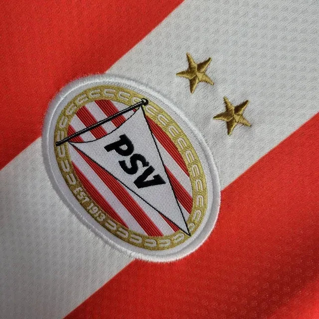 "Camisa PSV Home 22/23 - Torcedor Masculina Branca e Vemelha - Netmantos"