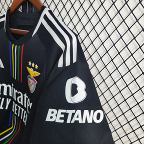 "Camisa Benfica II 23/24 - Torcedor Masculina Preta - Netmantos"