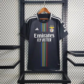 "Camisa Benfica II 23/24 - Torcedor Masculina Preta - Netmantos"