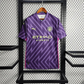 "Camisa Manchester City Goleiro 23/24 - Torcedor Masculina Roxa - Netmantos"