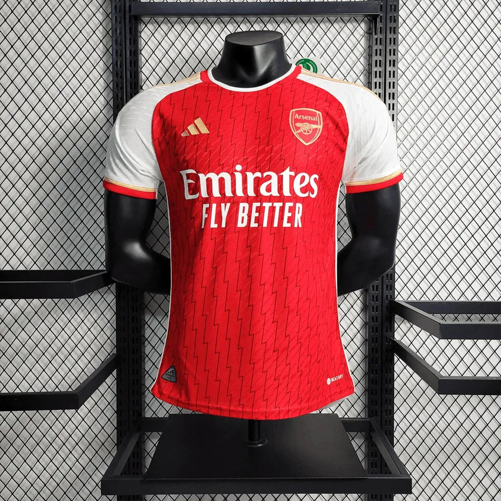 "Camisa Arsenal Home 23/24 - Jogador Masculina Vermelha - Netmantos"