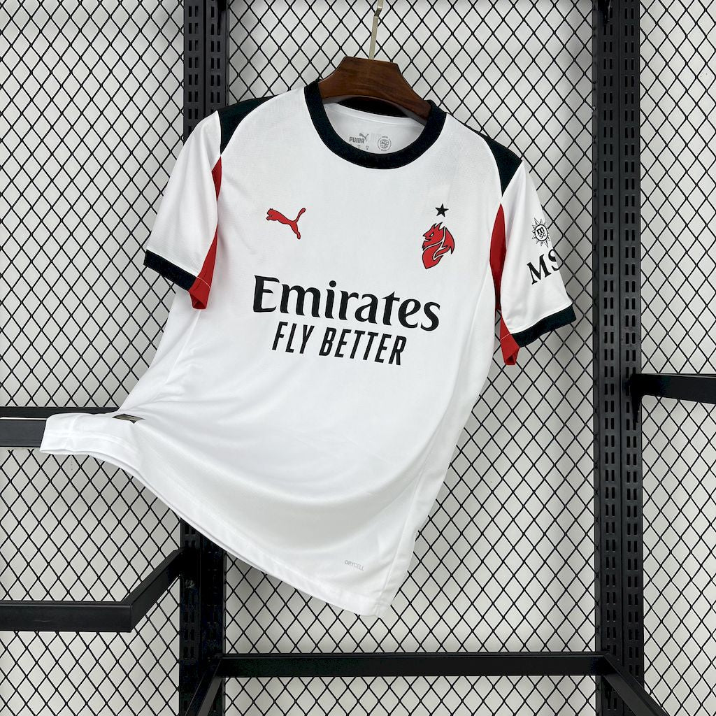 Camisa AC Milan Away 25/26 - Torcedor Masculina Branca
