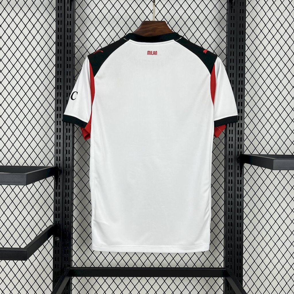 Camisa AC Milan Away 25/26 - Torcedor Masculina Branca