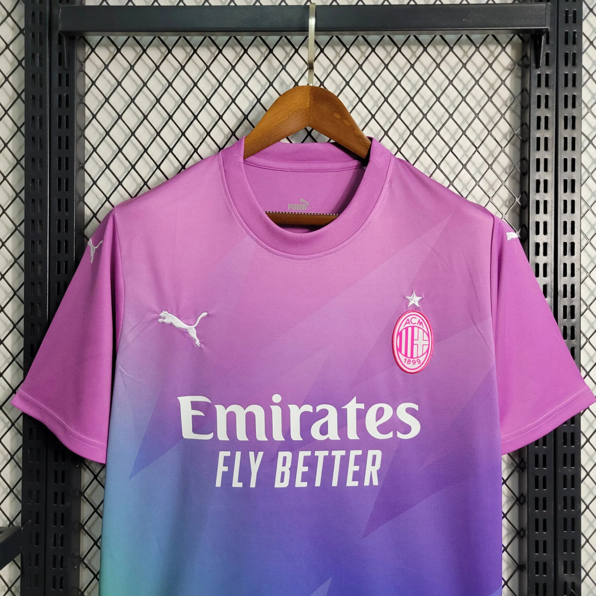 Camisa AC Milan Away II 23/24 - Torcedor Masculina Roxa - Netmantos
