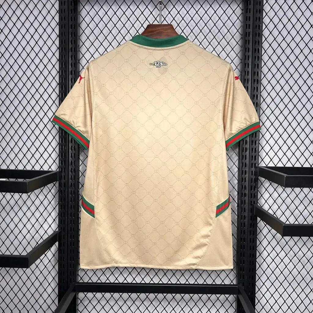 Camisa AC Milan Edição GUCCI 24/25 - Torcedor Masculina Bege - Netmantos