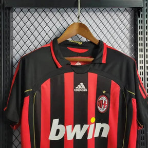 Camisa AC Milan Home Retrô 2006/07 - Torcedor Masculina Dourada - Netmantos