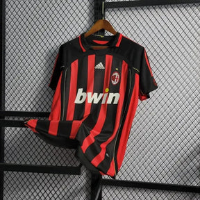 Camisa AC Milan Home Retrô 2006/07 - Torcedor Masculina Dourada - Netmantos