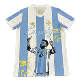 Camisa Argentina 50 Anos Edição Comemorativa + La Pulga - Torcedor Masculina Azul