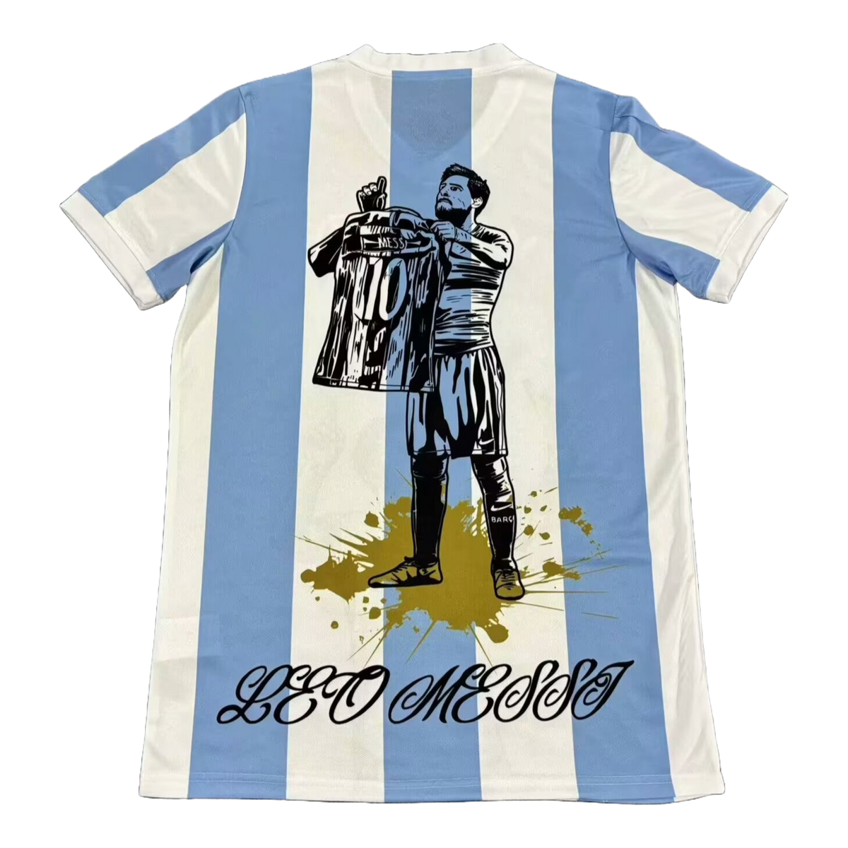 Camisa Argentina 50 Anos Edição Comemorativa + La Pulga - Torcedor Masculina Azul