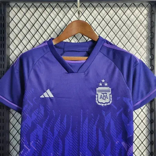 Camisa Argentina Away III 22/23 - Torcedor Infantil Roxa - Netmantos