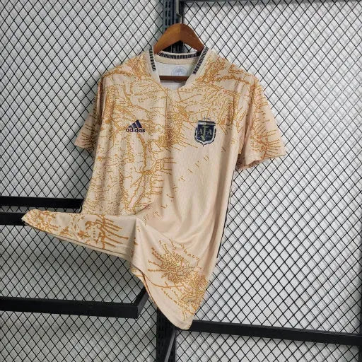 Camisa Argentina Edição Comemorativa 20/21 - Torcedor Masculina Bege - Netmantos