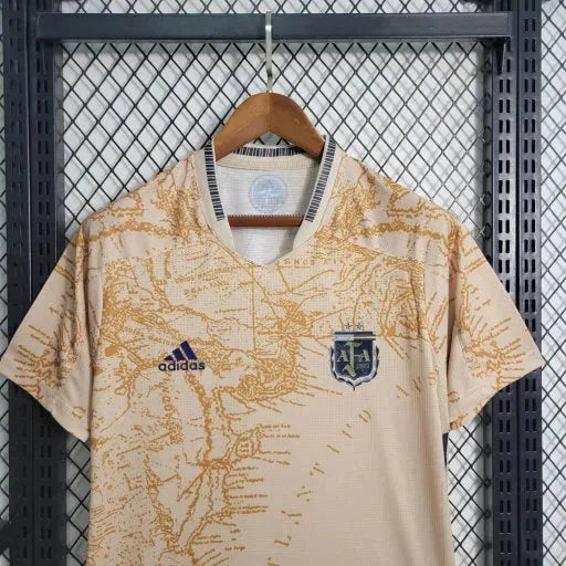 Camisa Argentina Edição Comemorativa 20/21 - Torcedor Masculina Bege - Netmantos