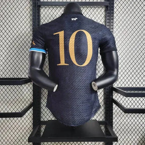 Camisa Argentina GOAT Messi - Jogador Masculina Preta Comma Football - Netmantos