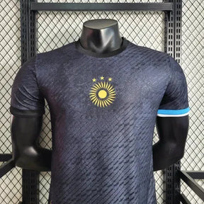 Camisa Argentina GOAT Messi - Jogador Masculina Preta Comma Football - Netmantos