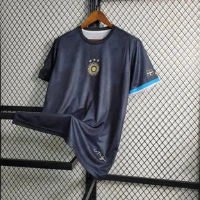 Camisa Argentina GOAT Messi - Torcedor Masculina Preta Comma Football - Netmantos