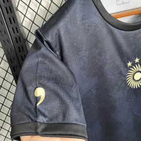 Camisa Argentina GOAT Messi - Torcedor Masculina Preta Comma Football - Netmantos