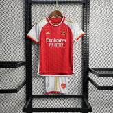 Camisa Arsenal Home 23/24 - Torcedor Infantil Vermelha e Dourada - Netmantos