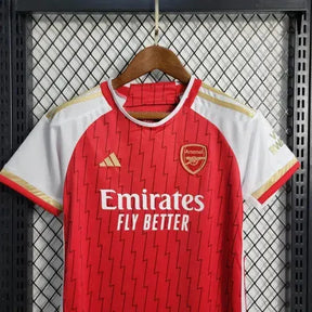 Camisa Arsenal Home 23/24 - Torcedor Infantil Vermelha e Dourada - Netmantos