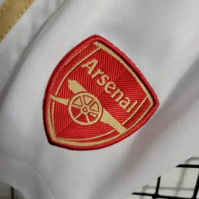 Camisa Arsenal Home 23/24 - Torcedor Infantil Vermelha e Dourada - Netmantos