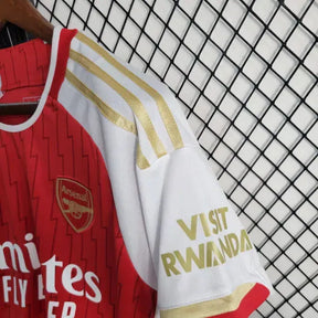 Camisa Arsenal Home 23/24 - Torcedor Masculina Vermelha e Dourada - Netmantos
