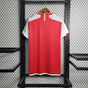 Camisa Arsenal Home 23/24 - Torcedor Masculina Vermelha e Dourada - Netmantos