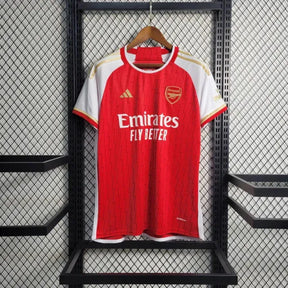 Camisa Arsenal Home 23/24 - Torcedor Masculina Vermelha e Dourada - Netmantos