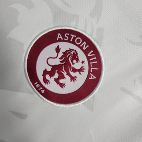Camisa Aston Away 23/24 - Torcedor Masculina Branca - Netmantos