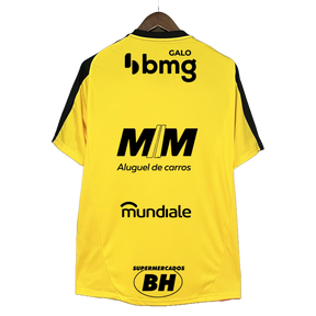 Camisa Atlético Mineiro Treino 25/26 - Torcedor Masculina Amarela + Patrocínios - Netmantos