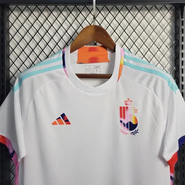 Camisa Bélgica Away 22/23 - Torcedor Masculina Branca - Netmantos