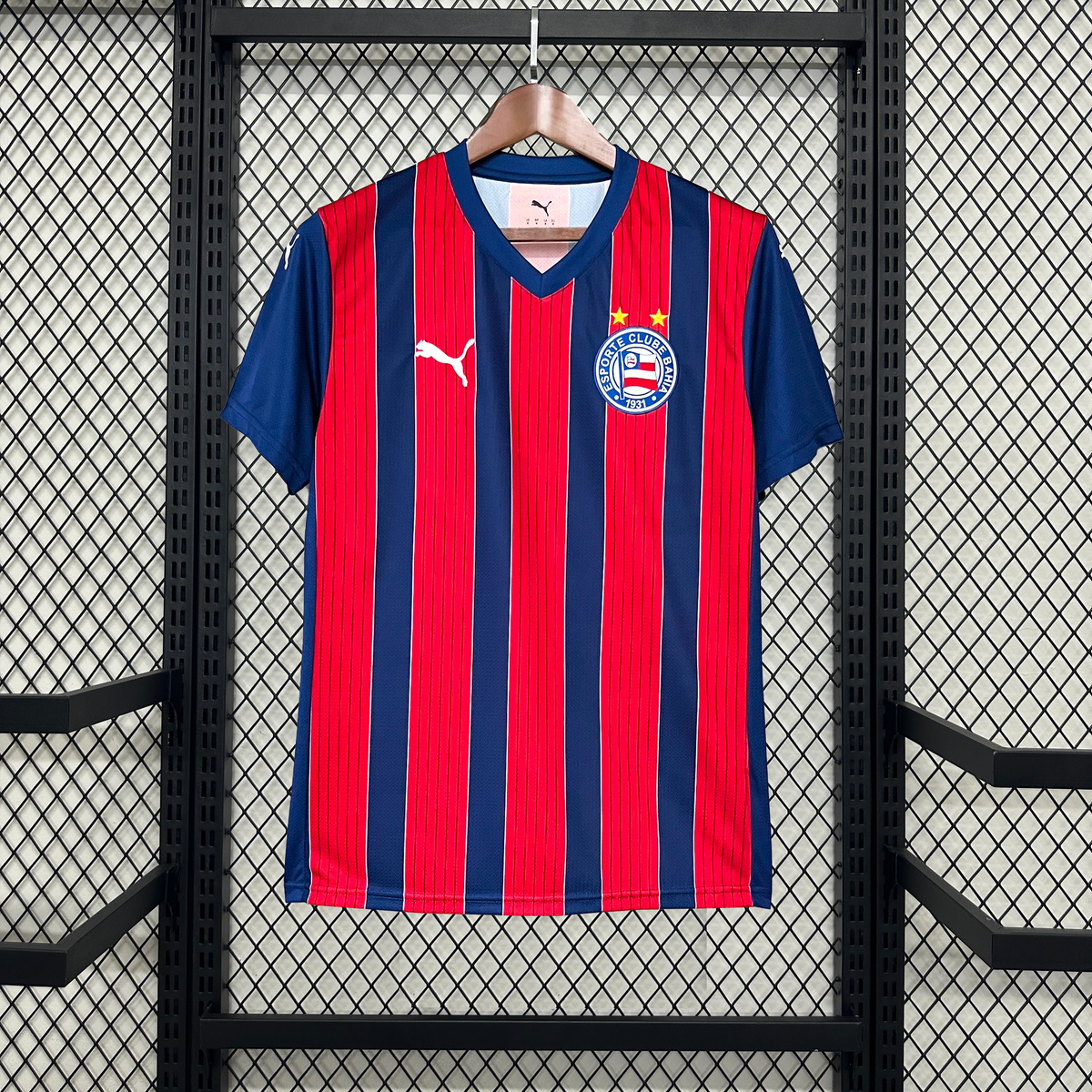 Camisa Bahia Away 25/26 - Torcedor Masculina Vermelha e Azul
