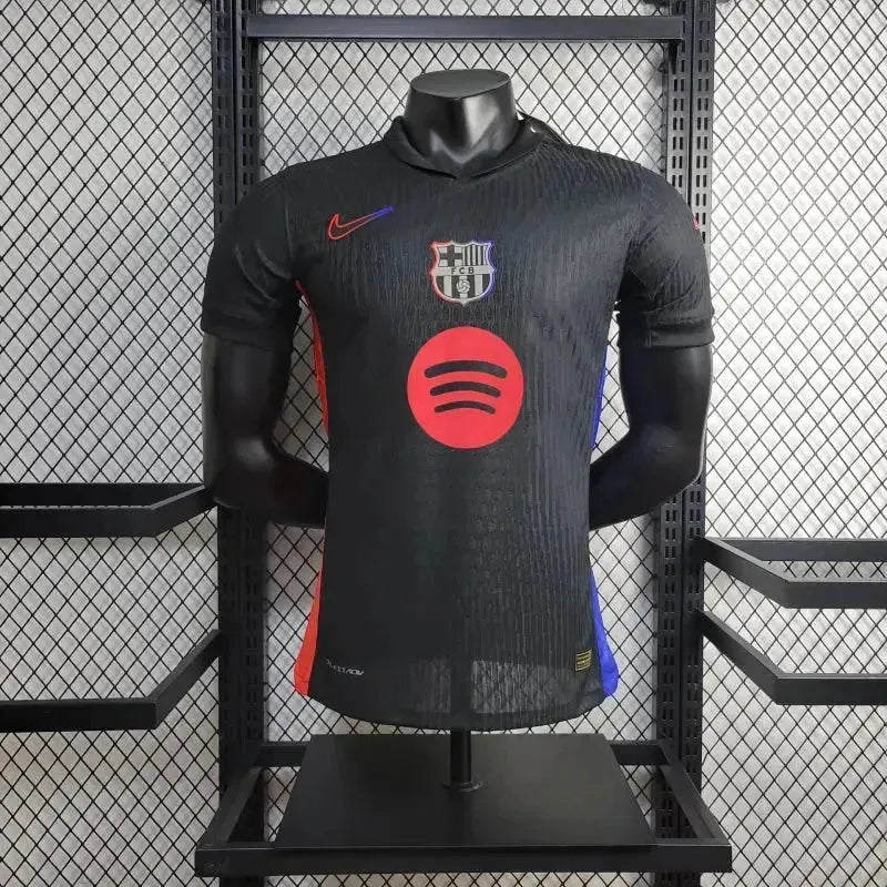 Camisa Barcelona Away 24/25 - Jogador Masculina Preta - Netmantos