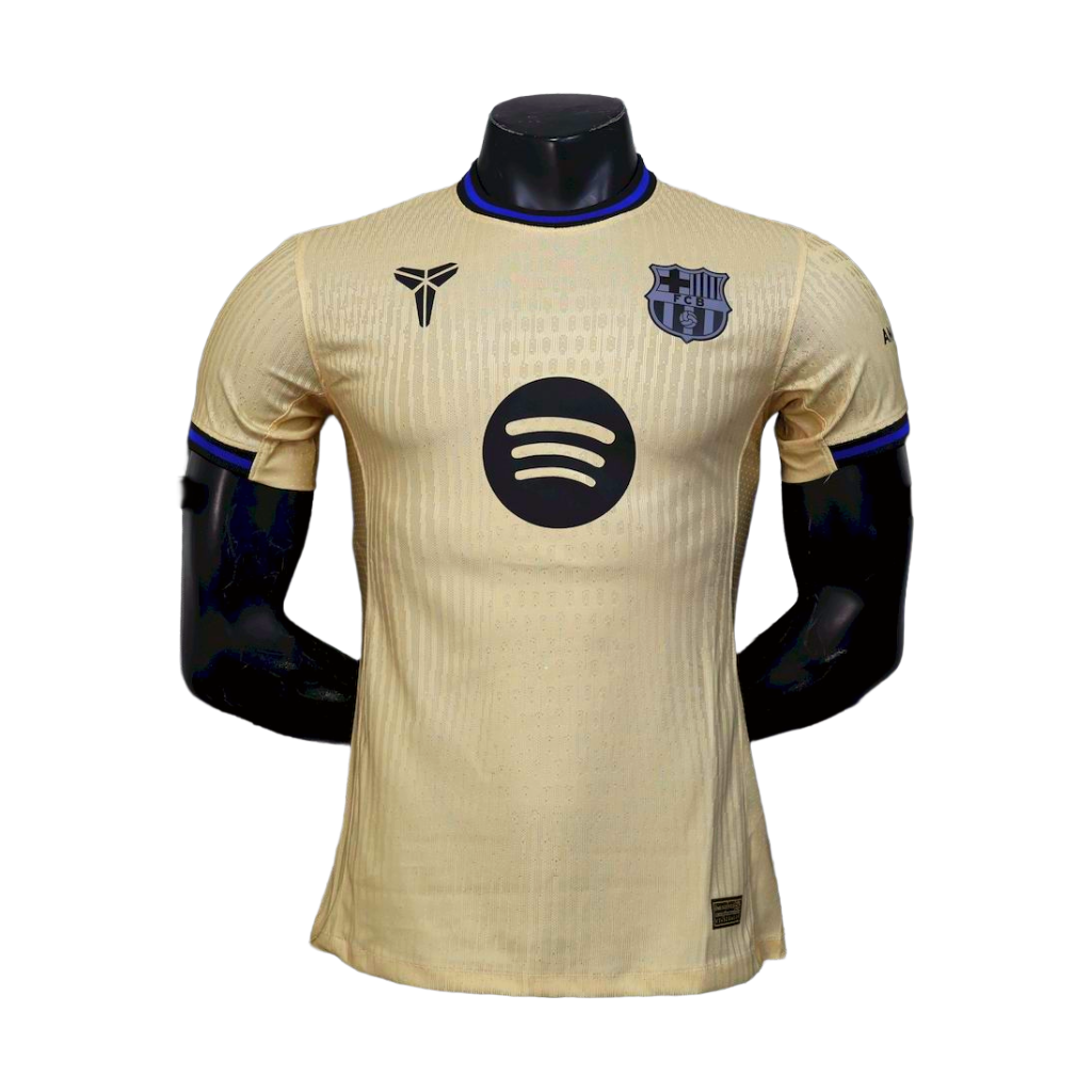 Camisa Barcelona Away Kobe Bryant 25/26 - Jogador Masculina Amarela