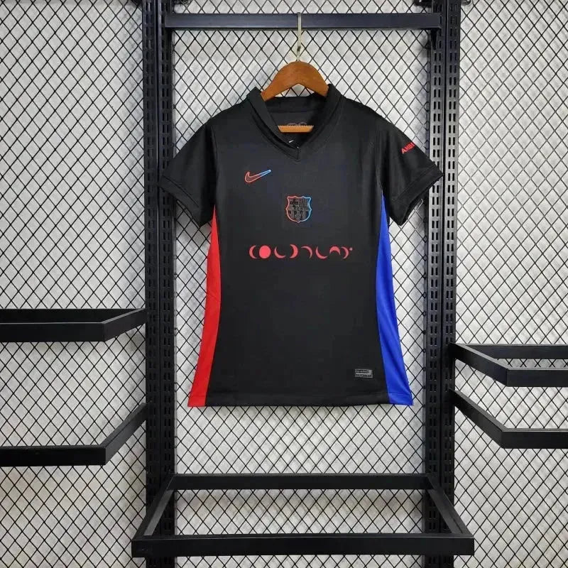 Camisa Barcelona COLDPLAY Away 24/25- Torcedor Feminina Preta - Netmantos