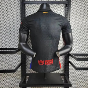 Camisa Barcelona Away 24/25 - Jogador Masculina Preta - Netmantos